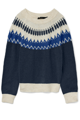 Simone Navy Printed Knit