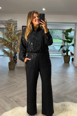 Carla Black Zebra Foil Pant
