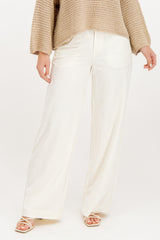Lisa Wide Leg Cream Trousers