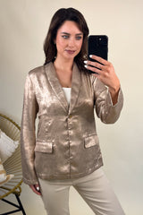 Metalla Gold Blazer