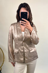 Metalla Gold Blazer