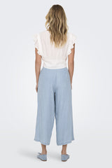 Charis Life Long Light Blue Denim Culottes