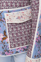 Smilla Quilted Pink Floral Print Jacket