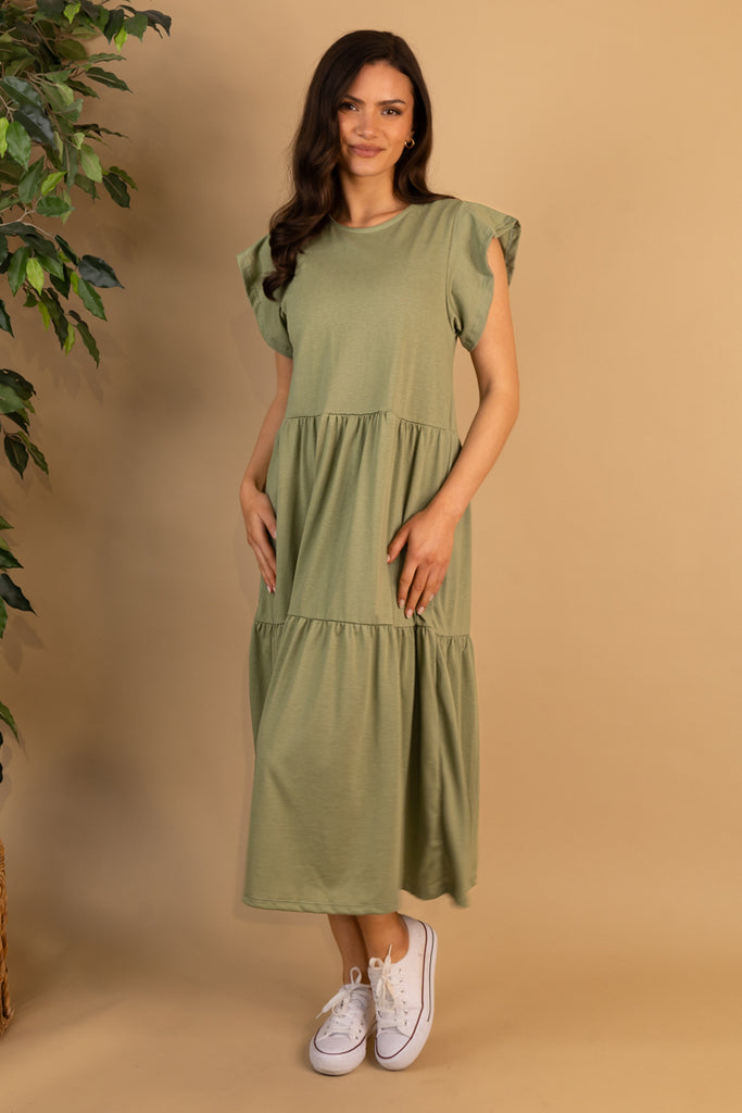 Summer Green Midi Dress