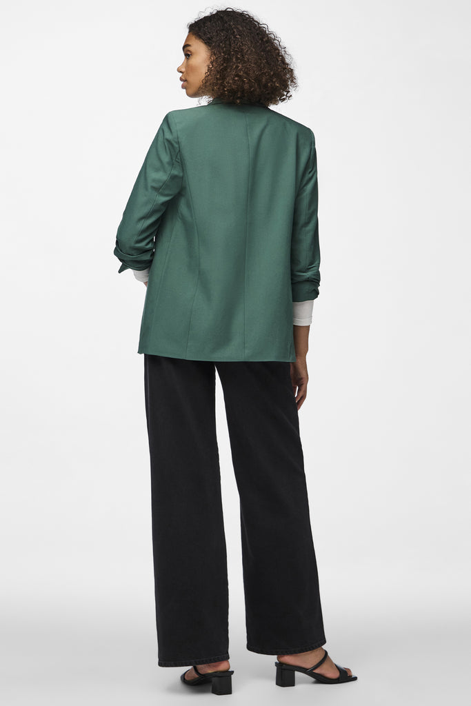 Boss Trekking Green Ruched Sleeve Blazer