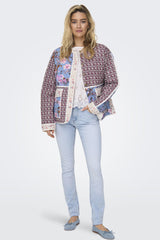 Smilla Quilted Pink Floral Print Jacket