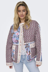 Smilla Quilted Pink Floral Print Jacket