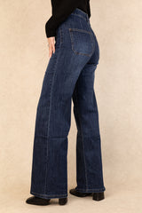 Toxik High Waisted Flared Blue Denim Jeans