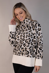 Scarlett Leopard Roll Neck