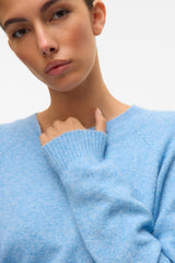 Jasper Blue Doffy O-Neck Knit