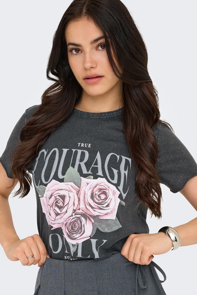 Lucy Courage Rose Graphic Tee