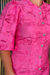 Agga Sangria Sunset Jacquard Dress