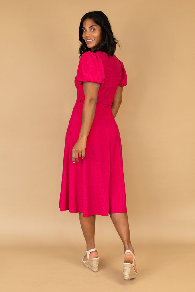 Roxy Cerise Pink Midi Dress