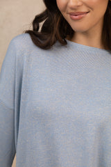 Brianna Airy Blue Knit