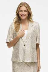 Hirid Short Sleeve Sequin Blazer