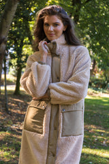 Sascha Sand Teddy Longline Jacket
