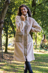 Sascha Sand Teddy Longline Jacket