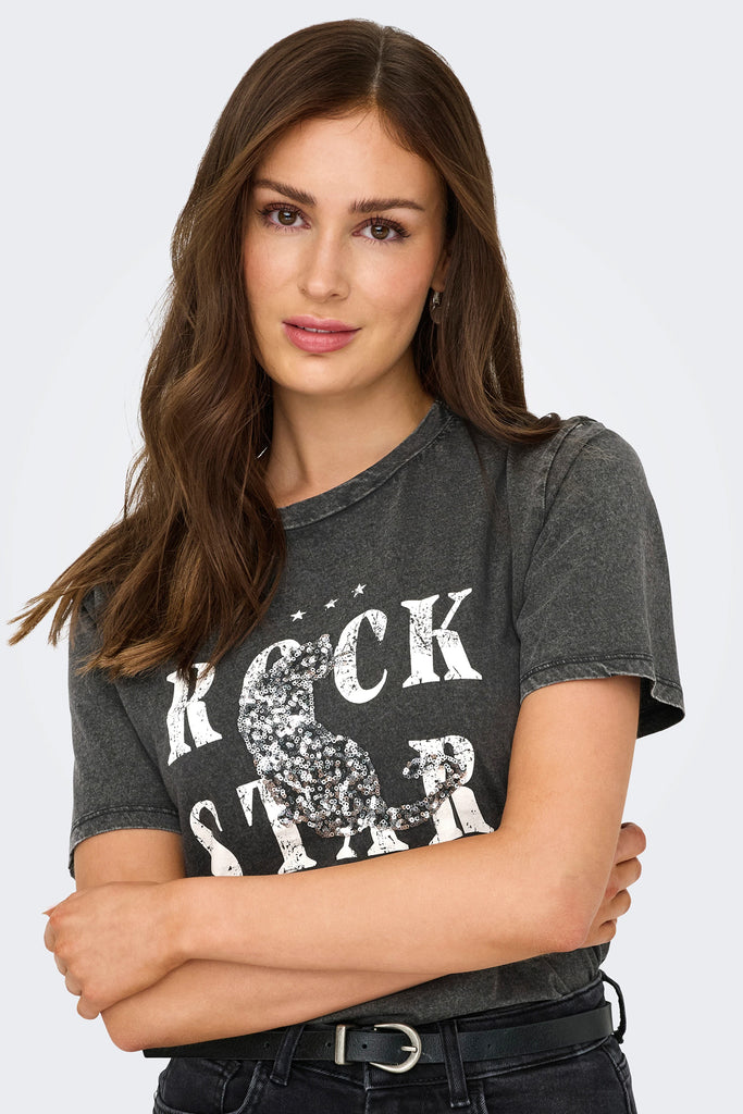 Lucy Rock Star Sequin Tee