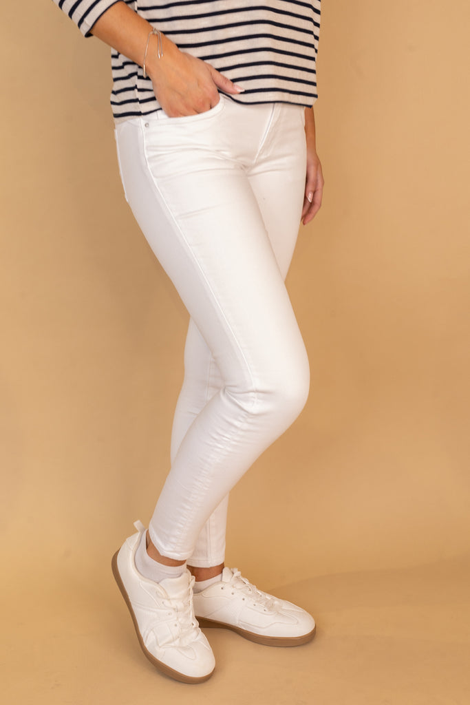 Toxik Push Up White Jeans