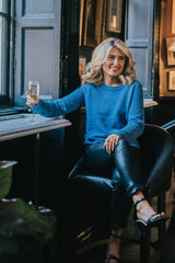 Glitter Black Sevens Slim Pants