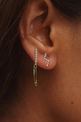 Chain Earring in 18K Gold Plated (Individual)