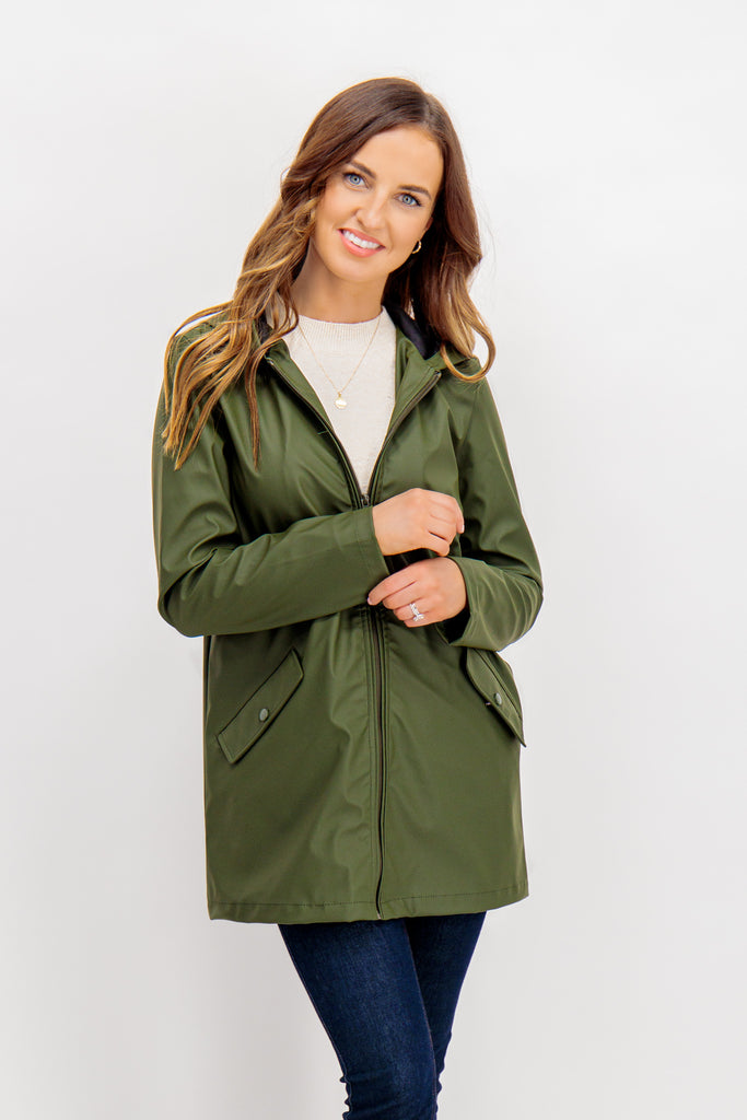 TRANFSER Elisa Green Raincoat