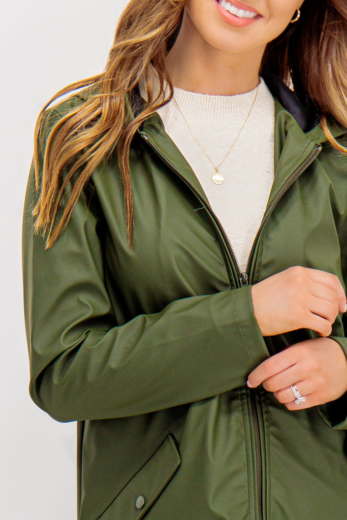 TRANFSER Elisa Green Raincoat