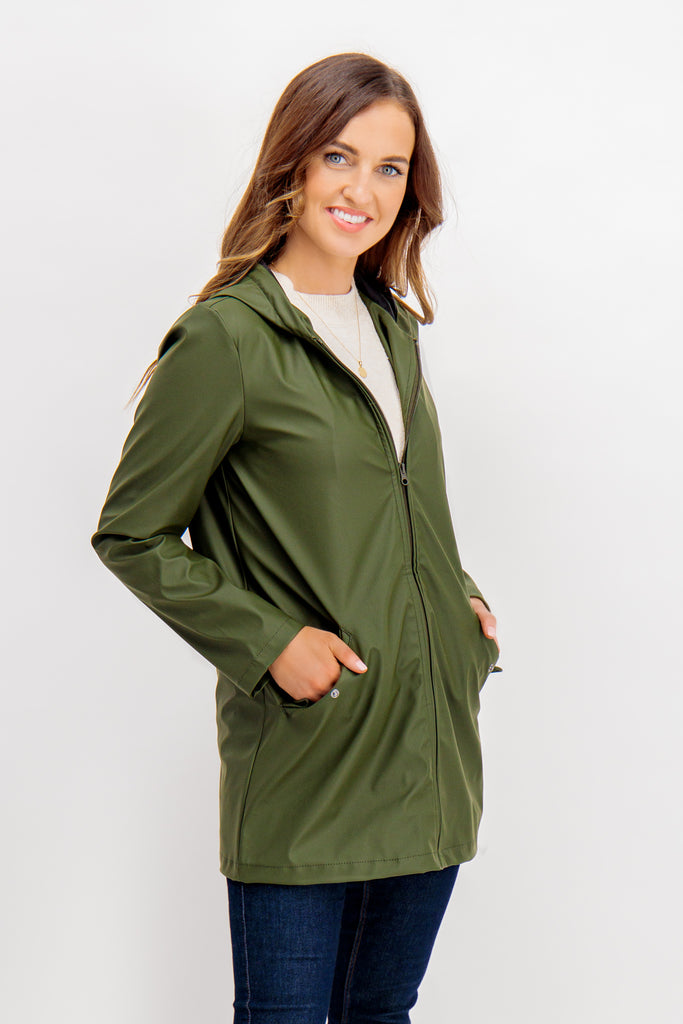 TRANFSER Elisa Green Raincoat