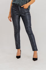 Glitter Black Sevens Slim Pants