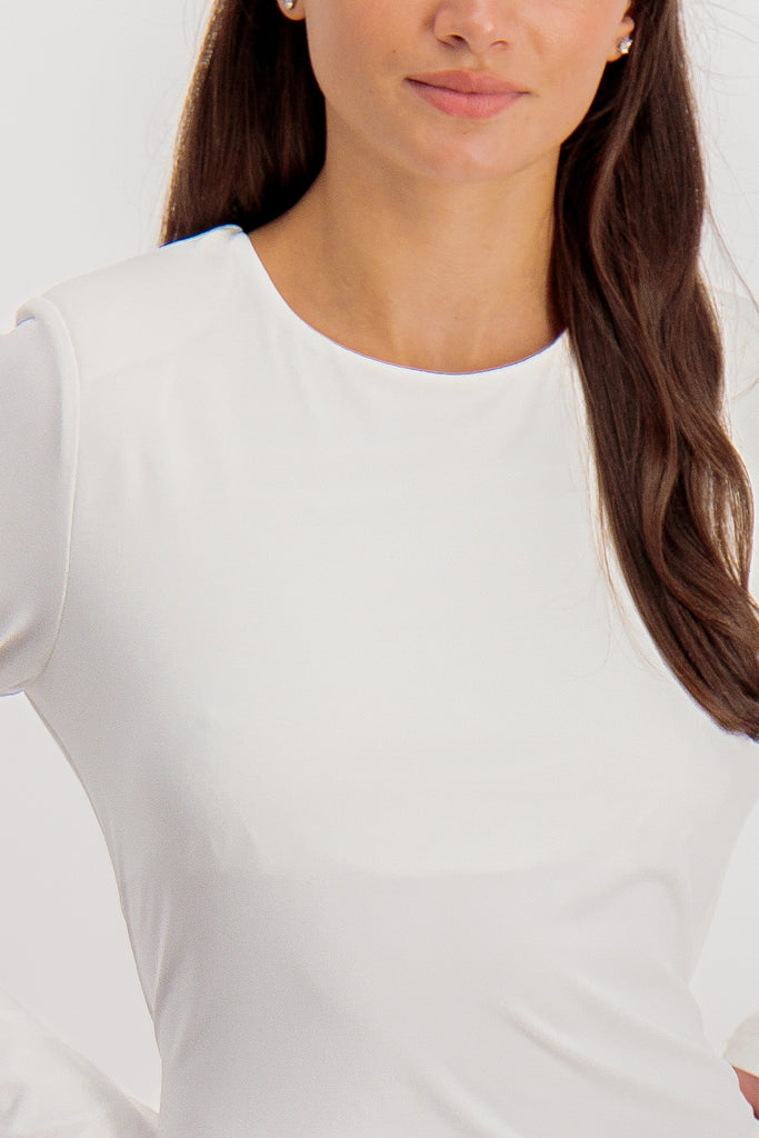 Emily & Me Ronnie White Long Sleeve Body Suit