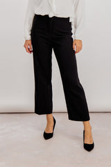 Emily & Me Tina Black Straight Leg Trouser