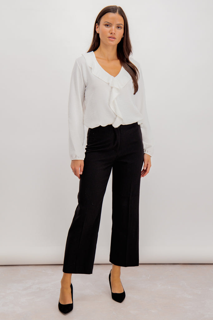 Emily & Me Tina Black Straight Leg Trouser