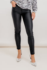 Commit Coated Black Jeans