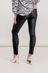 Commit Coated Black Jeans