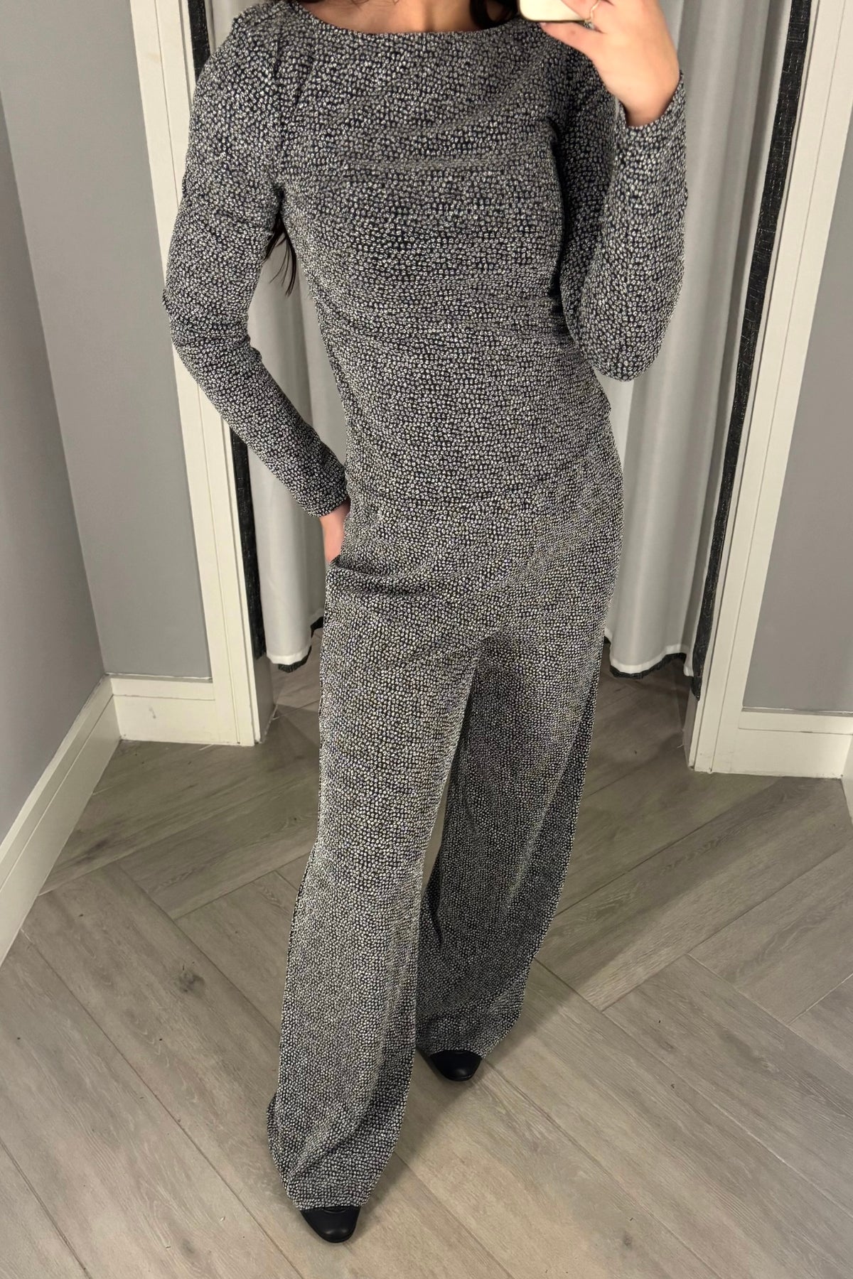 Jina Silver Lurex Pant