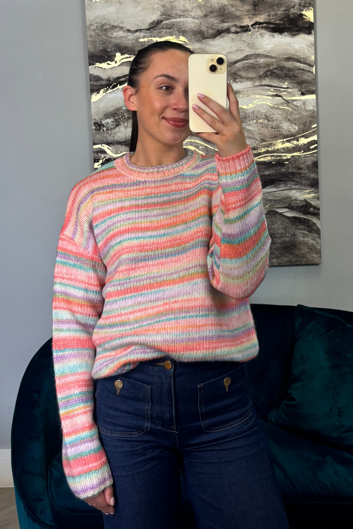 Orman Multi Colour Striped Knit