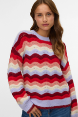 Doja Lavender Striped Knit