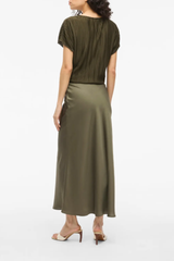 Ellette Green Slip Skirt