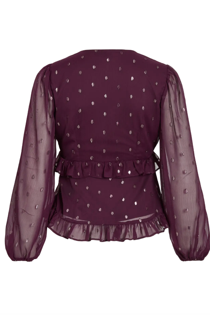 Tommi Purple Foil Top
