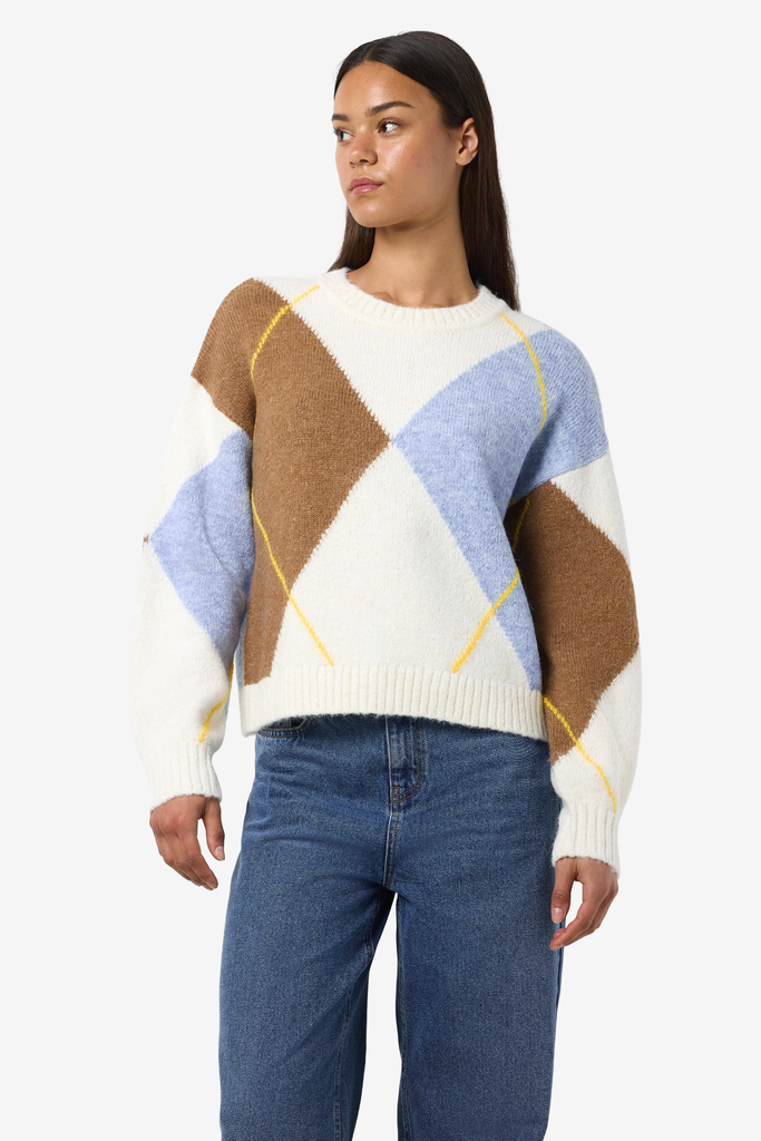 Armie Cream Printed Knit