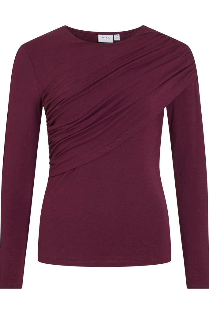 Sempa Wine Crew Neck Top