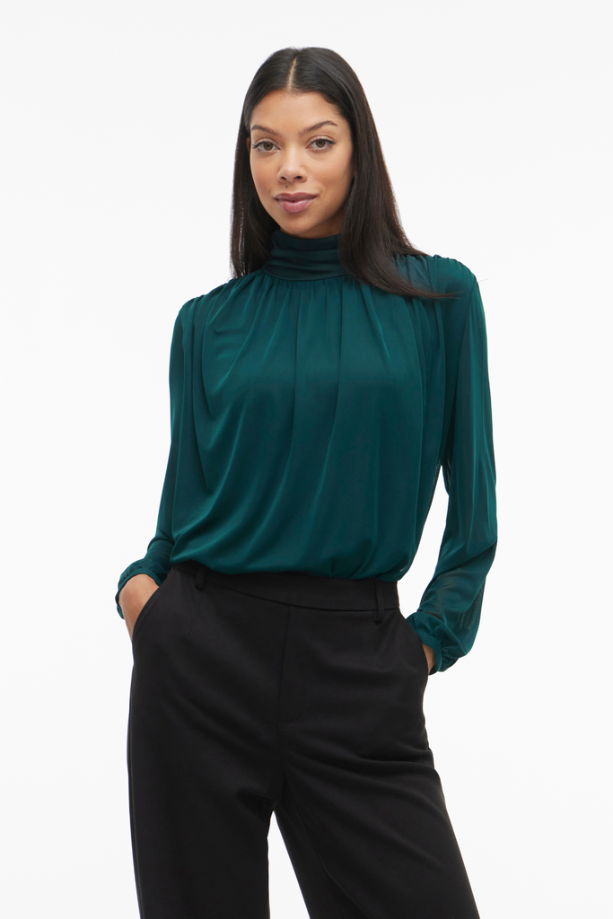 Eguna Green High Neck Top