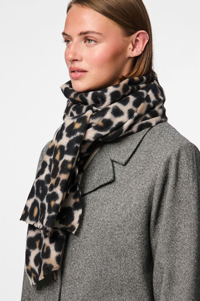 Jorna Leopard Print Scarf