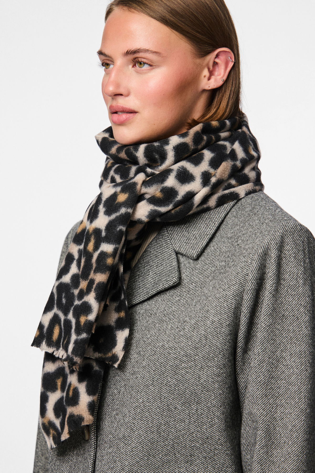 Jorna Leopard Print Scarf