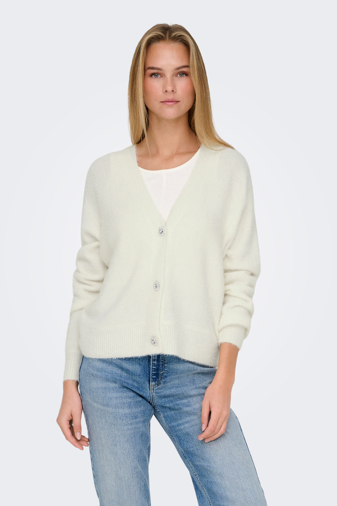 Ella Knitted Cream Cardigan