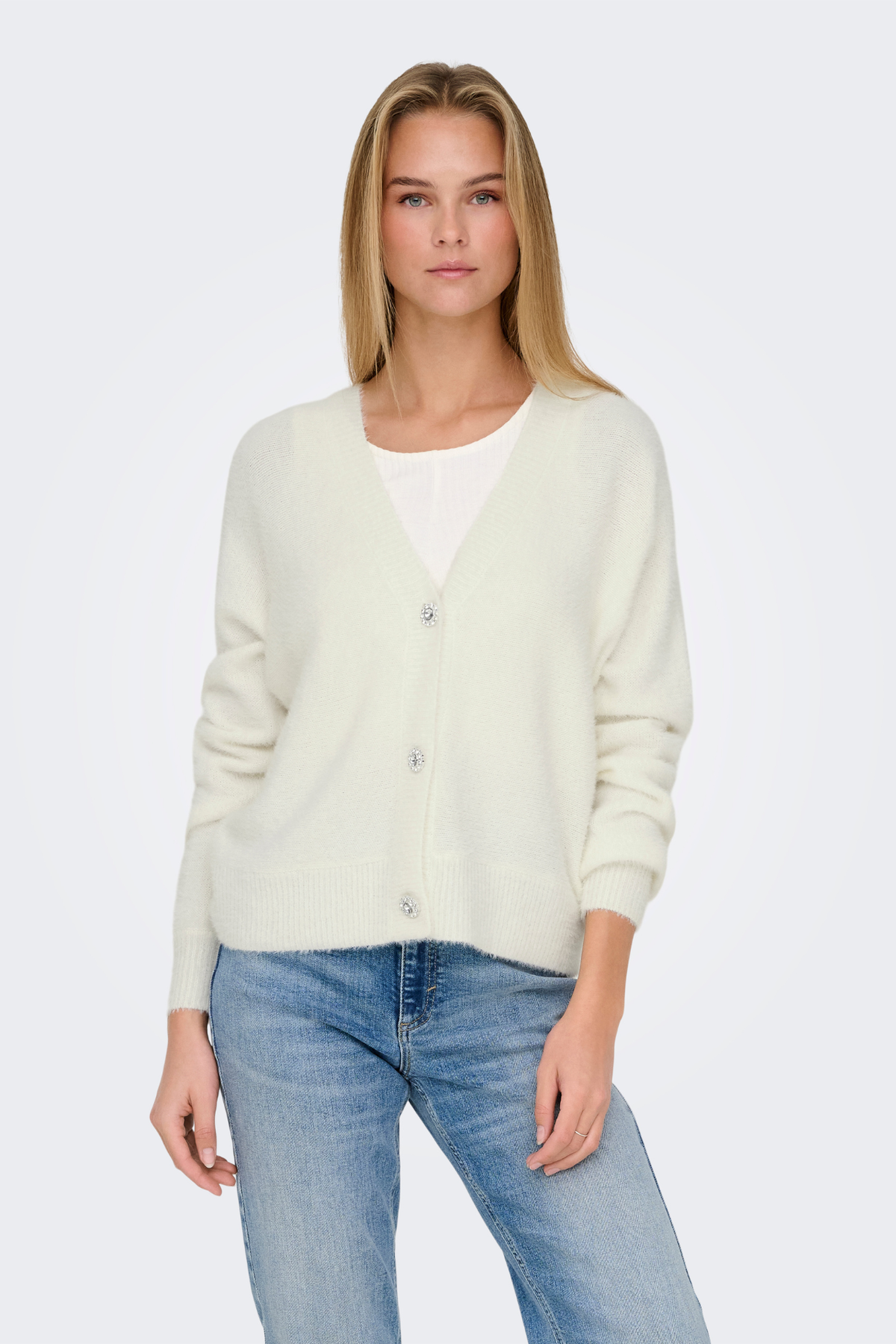 Ella Knitted Cream Cardigan