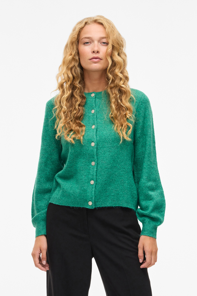 Gladys Green Knitted Cardigan