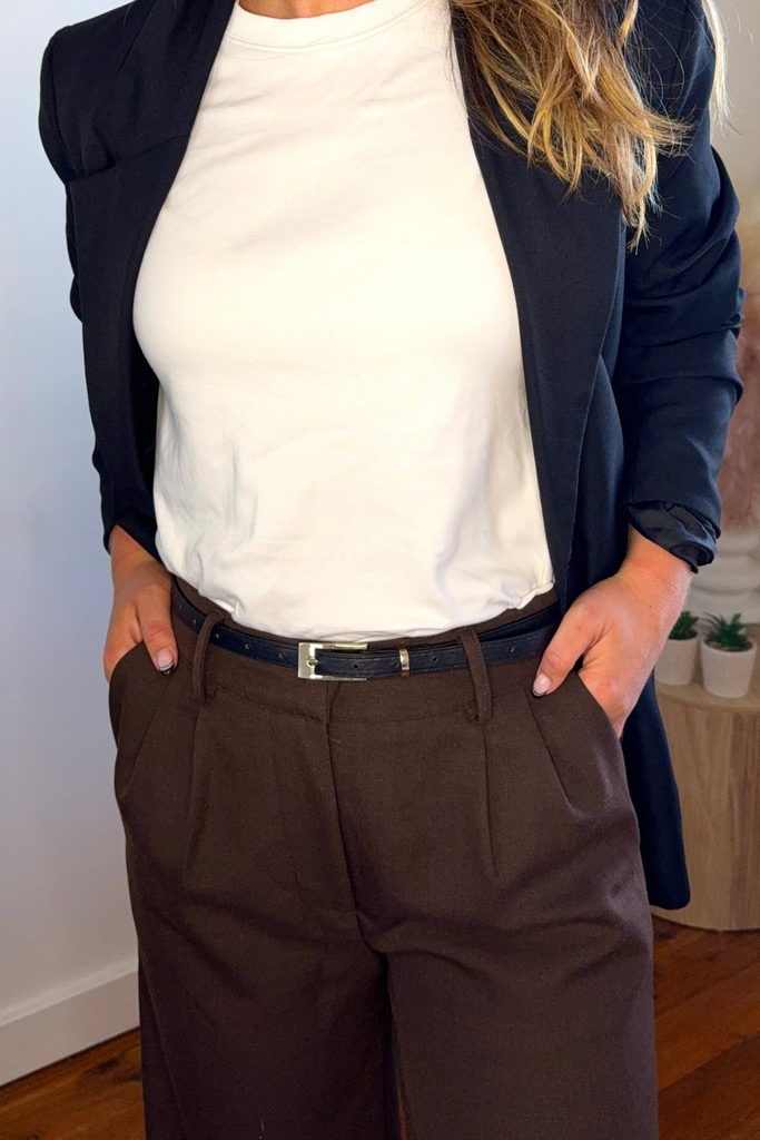 Karen Brown Belted Pants