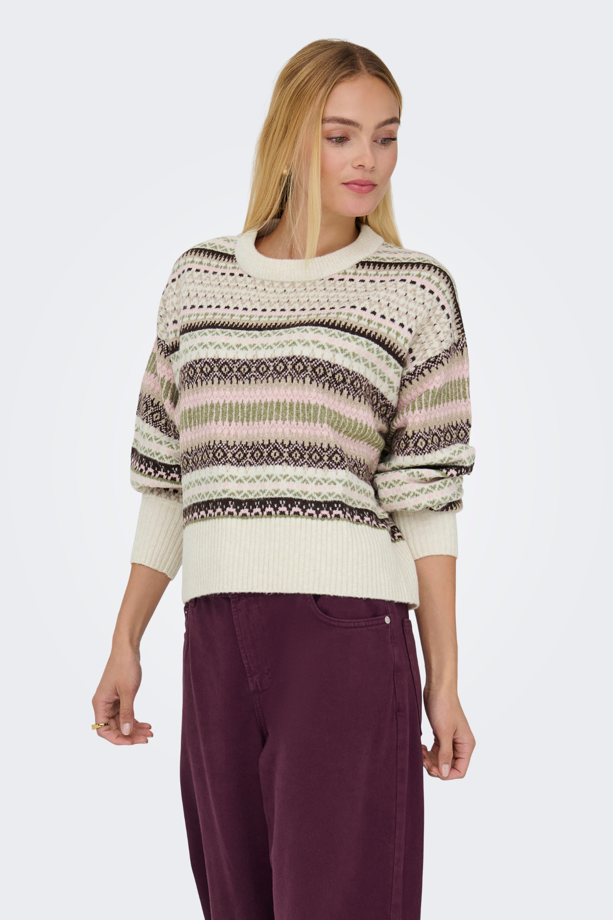 Arianne Cream Printed Knit