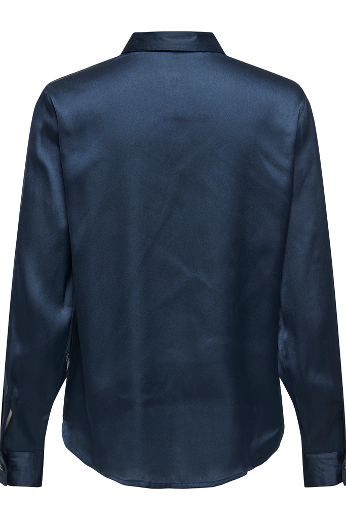 Lila Navy Sequins Shirt